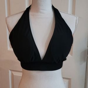 Black Halter Bathing Suit Top